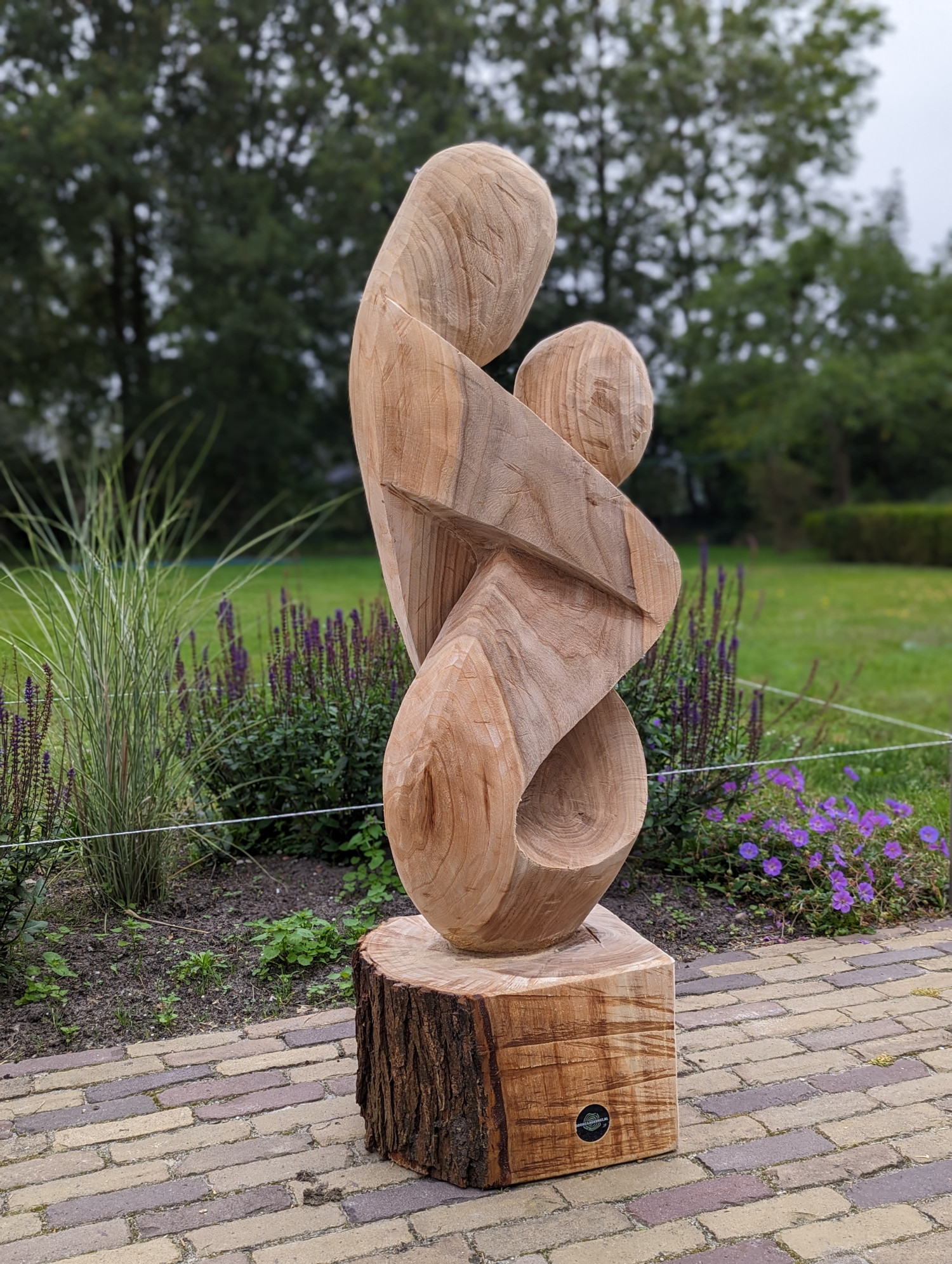 Boomzaagkunst abstract beeld liefde