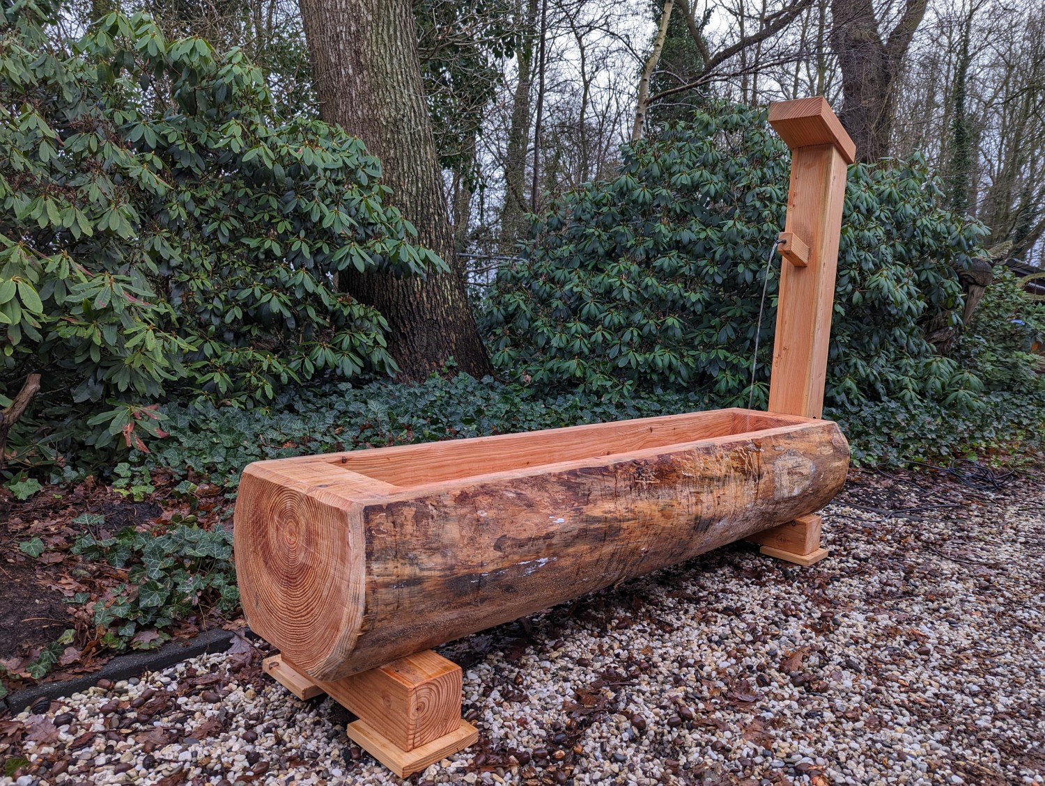 Boomzaagkunst waterbak